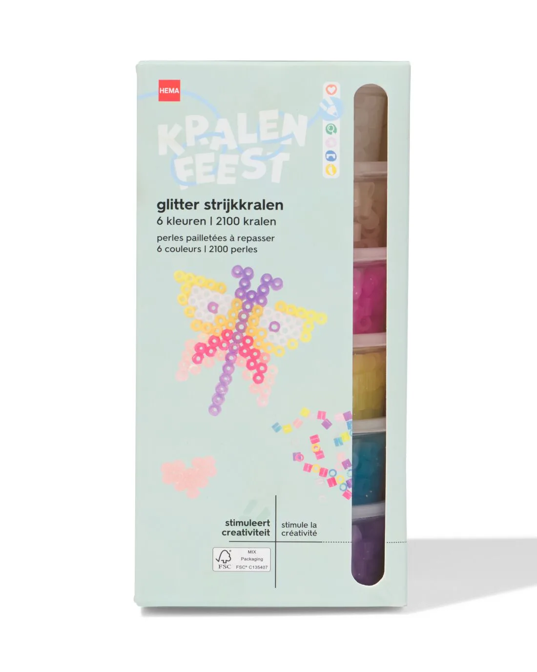 Strijkkralenset glitter by HEMA – product photo