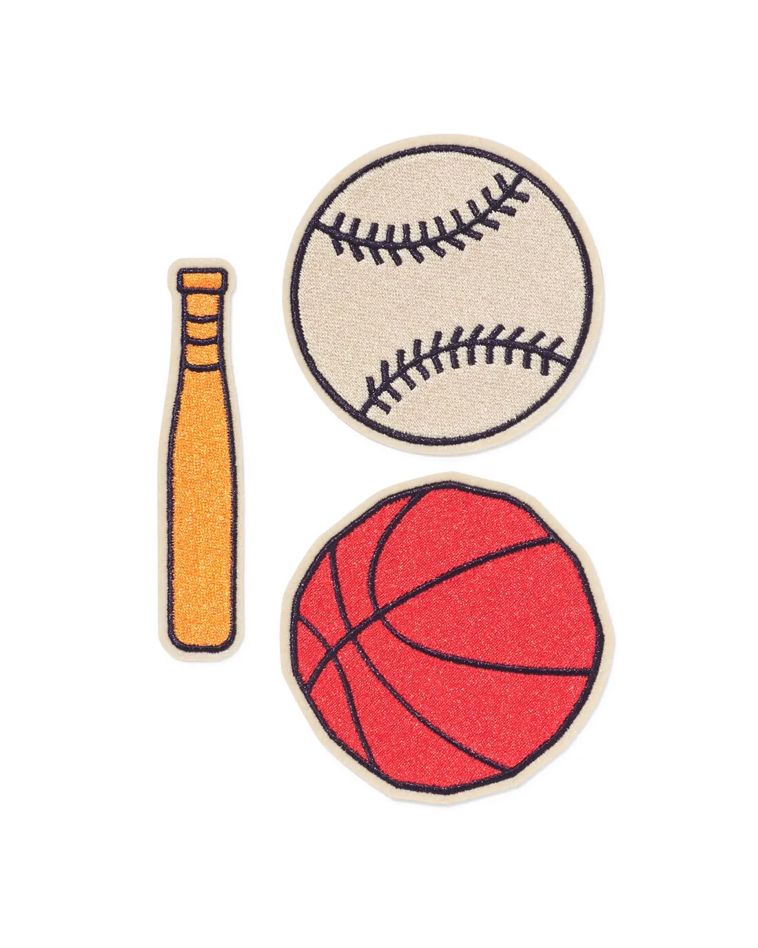 Strijkpatches 5x5cm sport - 3 stuks (multi) von HEMA – Produktfoto