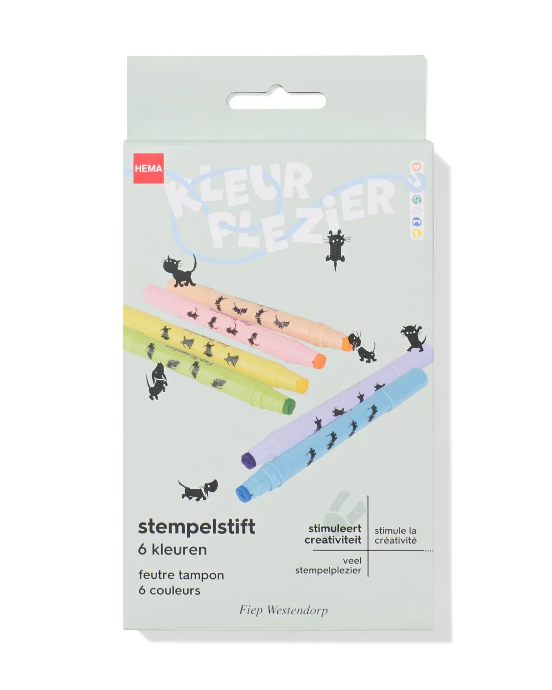 Takkie en Siepie stempelstift - 6 stuks van HEMA – productfoto