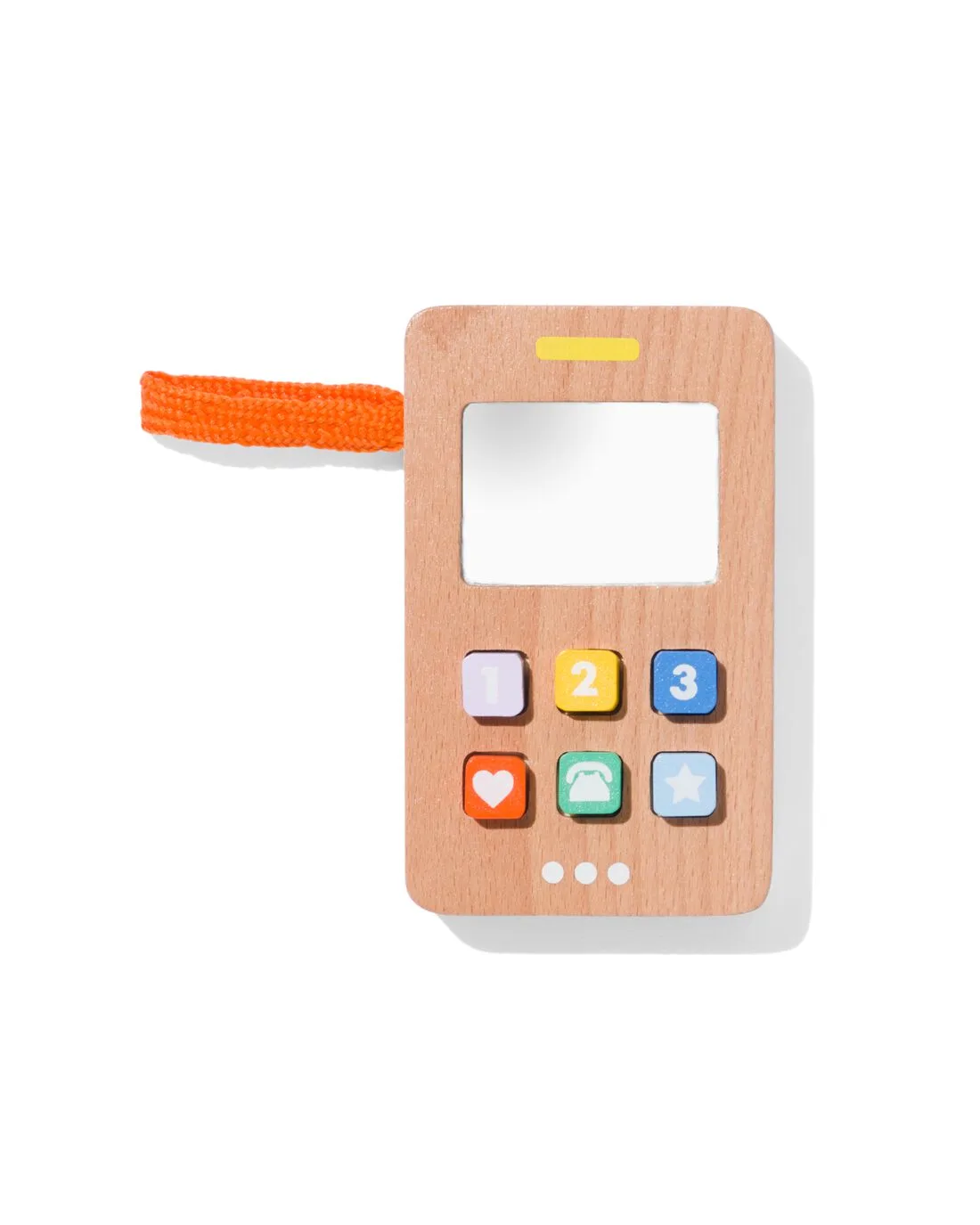 Telefoon hout 11x6.5x2 van HEMA – productfoto
