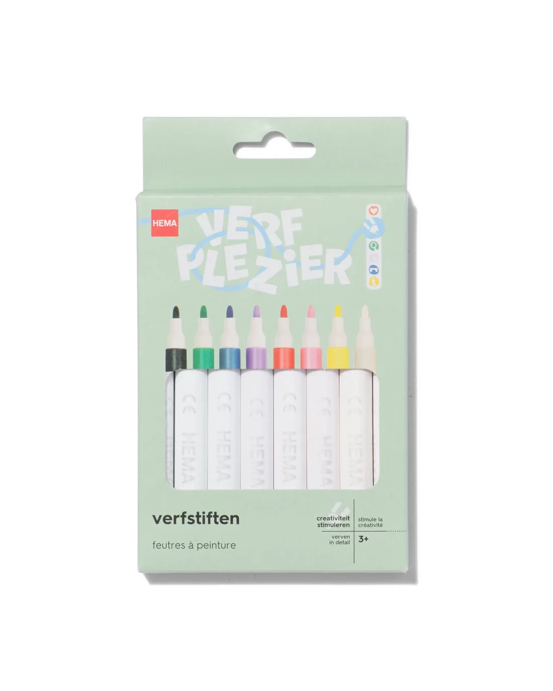 Verfstiften - 8 stuks van HEMA – productfoto
