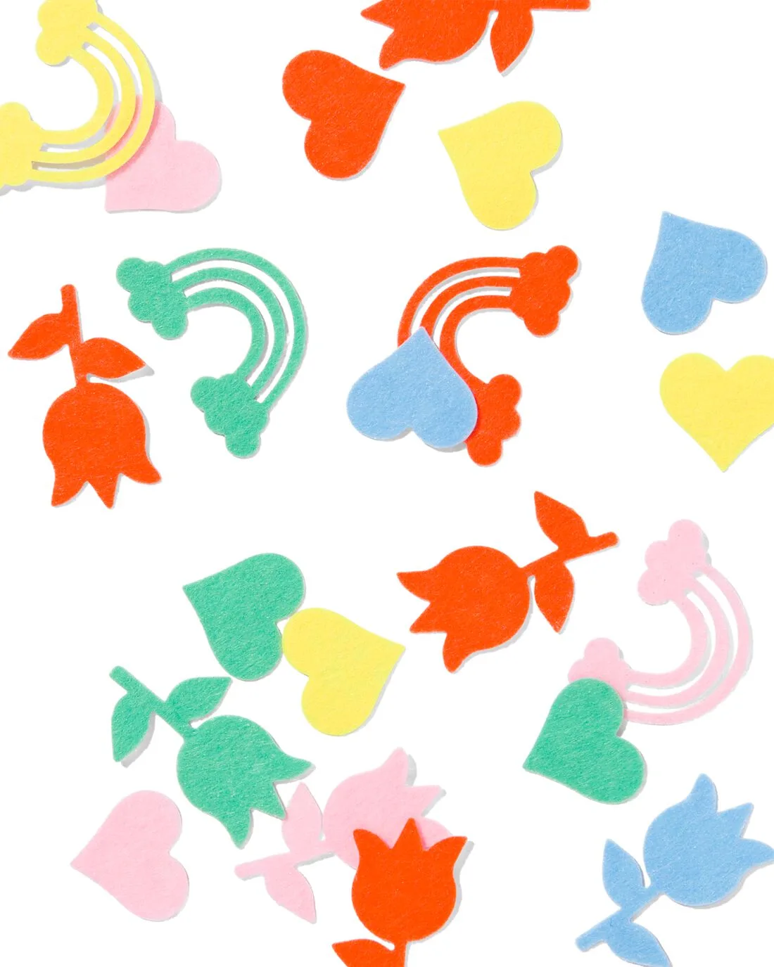 Viltstickers figuren - 90 stuks van HEMA – productfoto