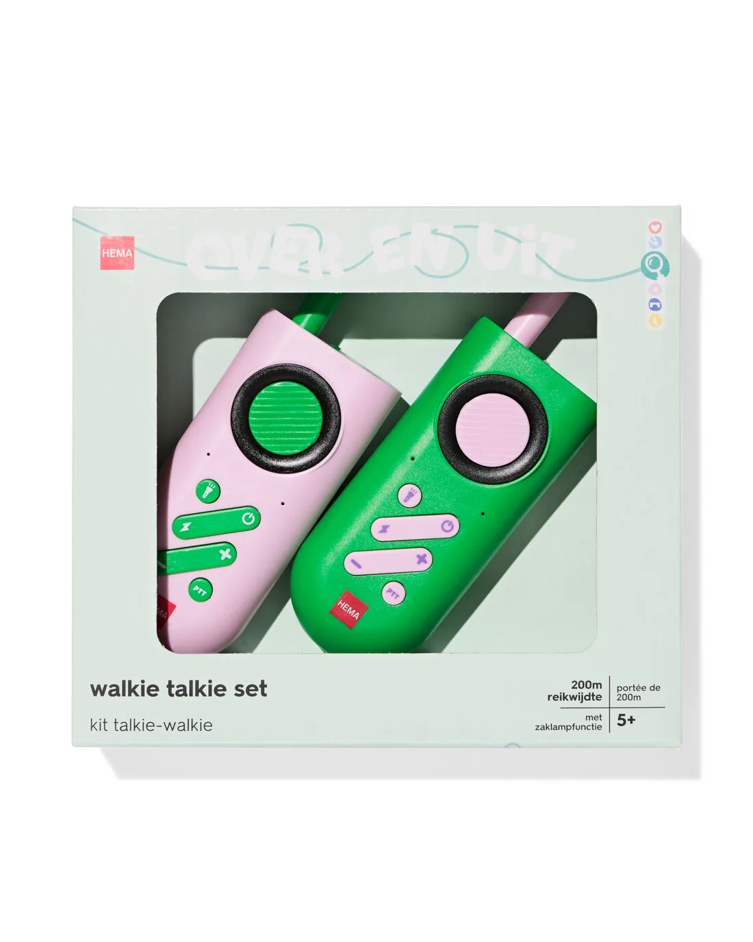 Walkie talkie set fra HEMA – produktbillede