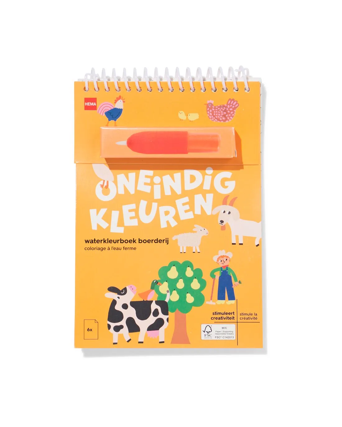 Waterkleurboek A5 boerderij de HEMA – photo du produit