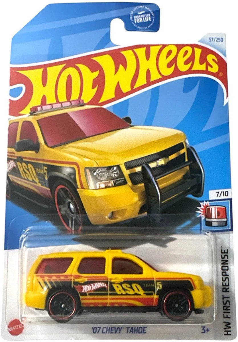 '07 CHEVY TAHOE 57/250 HW FIRST RESPONSE 7/10 från Hot Wheels i Gul – produktbild