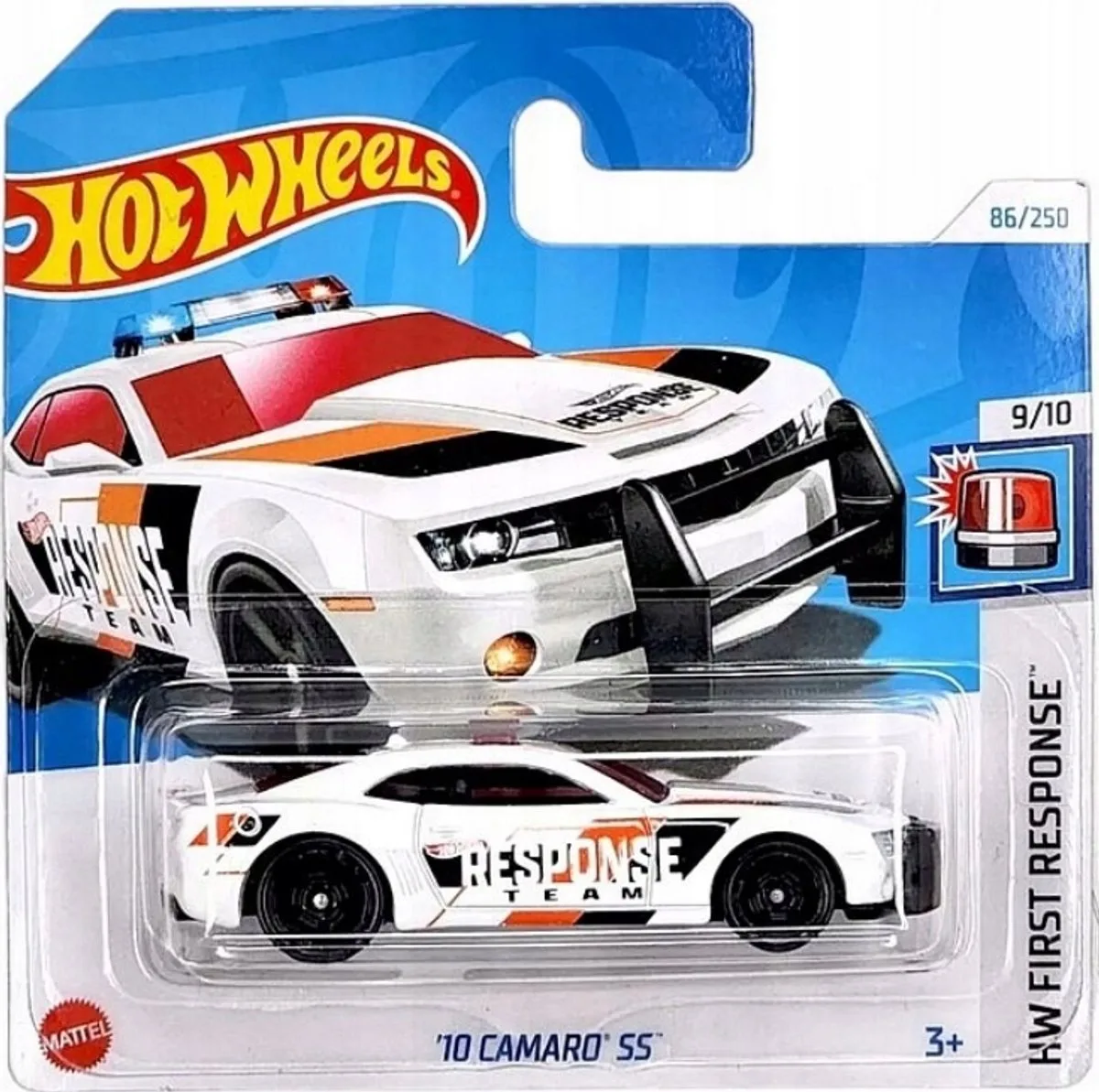 '10 Camaro SS Schaal 1:64 - Metalen Speelgoedauto van Hot Wheels in Oranje – productfoto