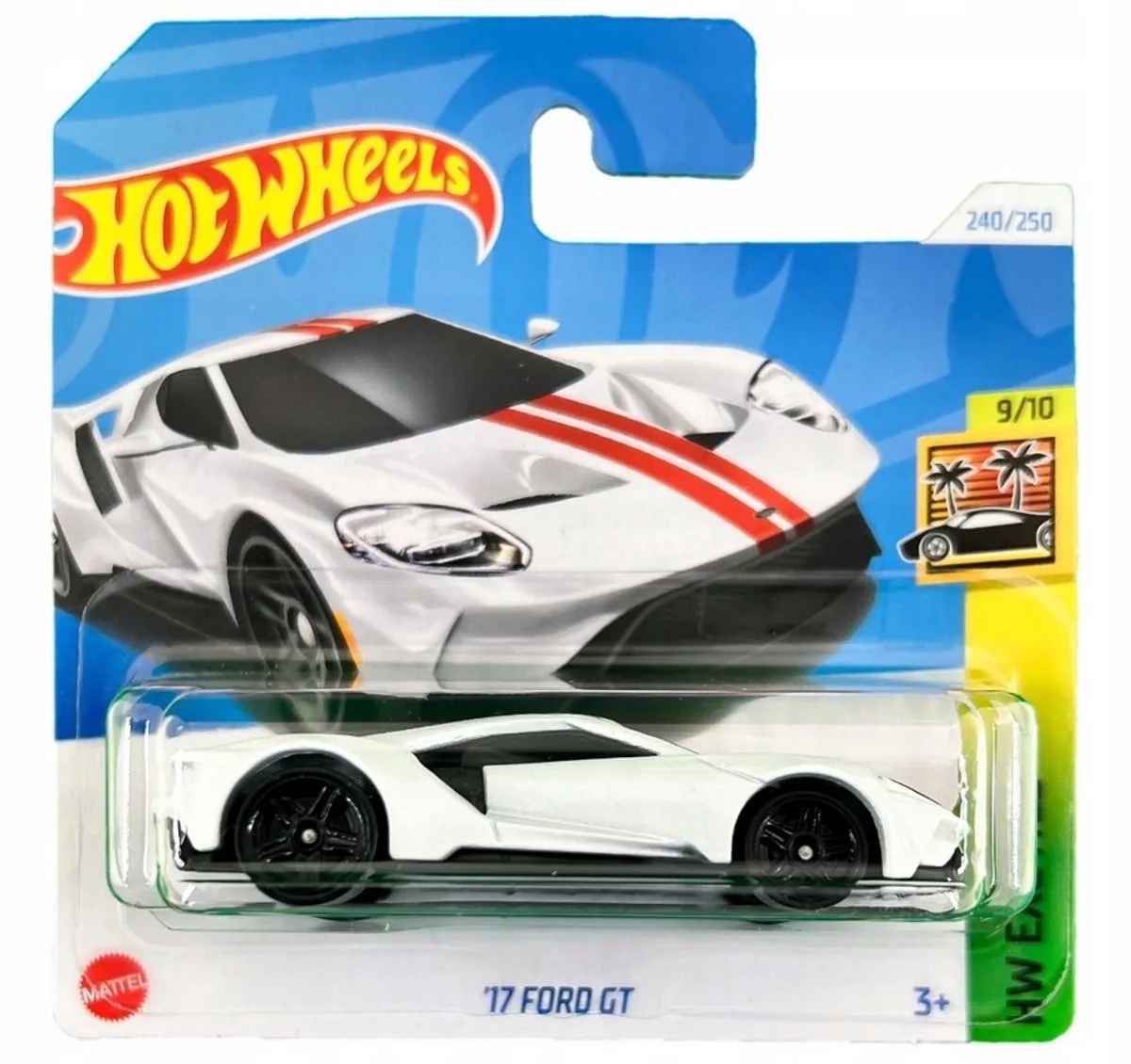 '17 Ford GT - Schaal 1:64 - Serie HW Exotics från Hot Wheels i Vit – produktbild