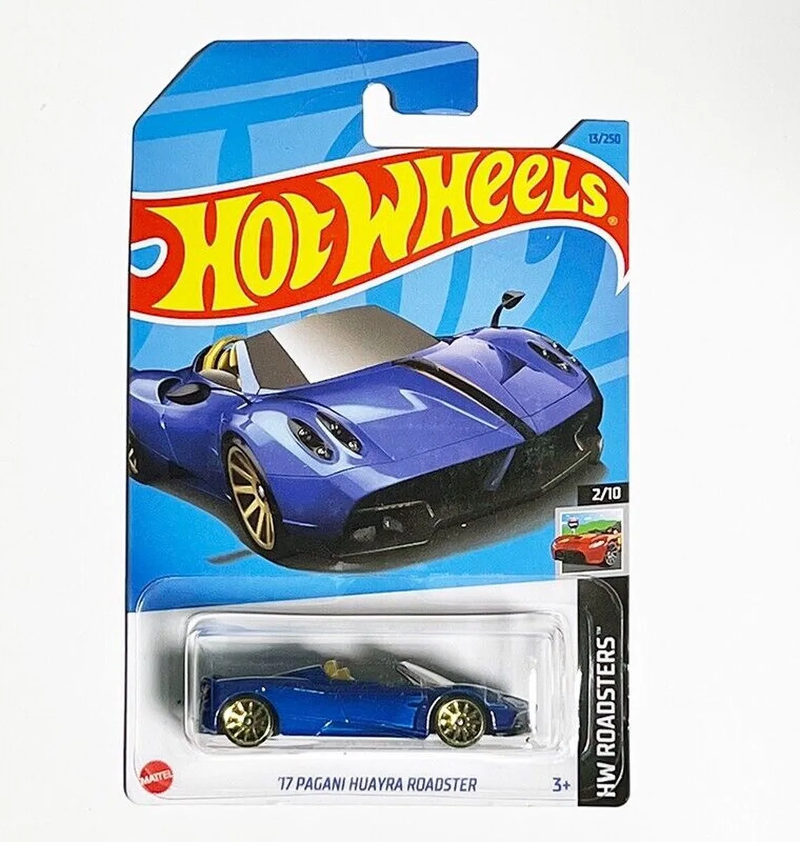 '17 PAGANI HUAYRA ROADSTER 13/250 HW ROADSTERS 2/10 från Hot Wheels i Blå – produktbild