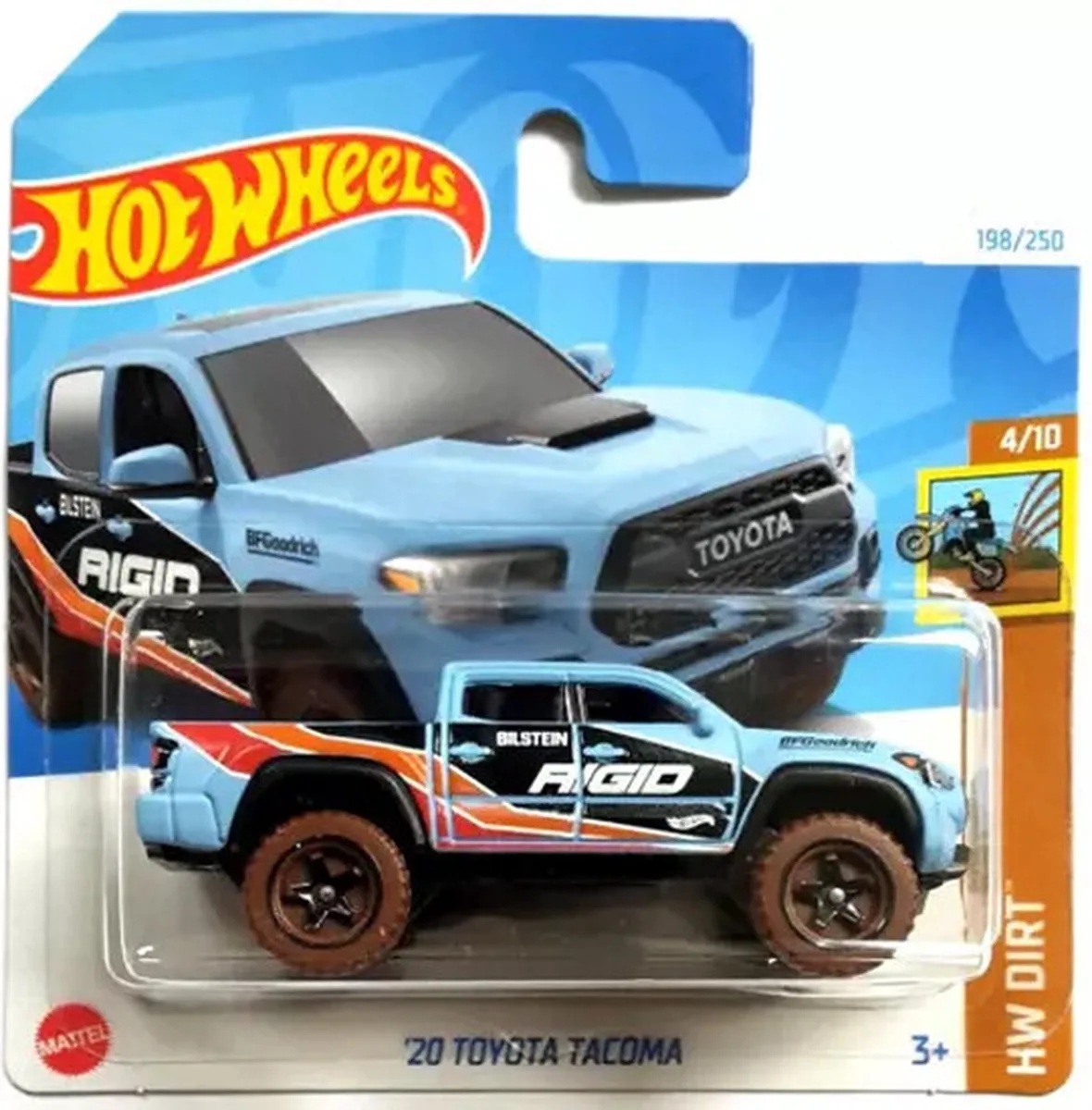 '20 TOYOTA TACOMA BILSTEIN 198/250 1:64 HW DIRT 4/10 van Hot Wheels in Blauw – productfoto