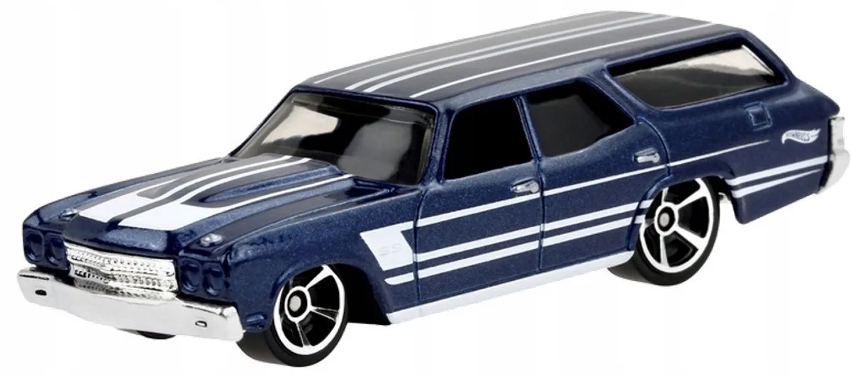 '70 Chevelle SS Wagon - Origineel Speelgoed Autootje von Hot Wheels in Schwarz – Produktfoto