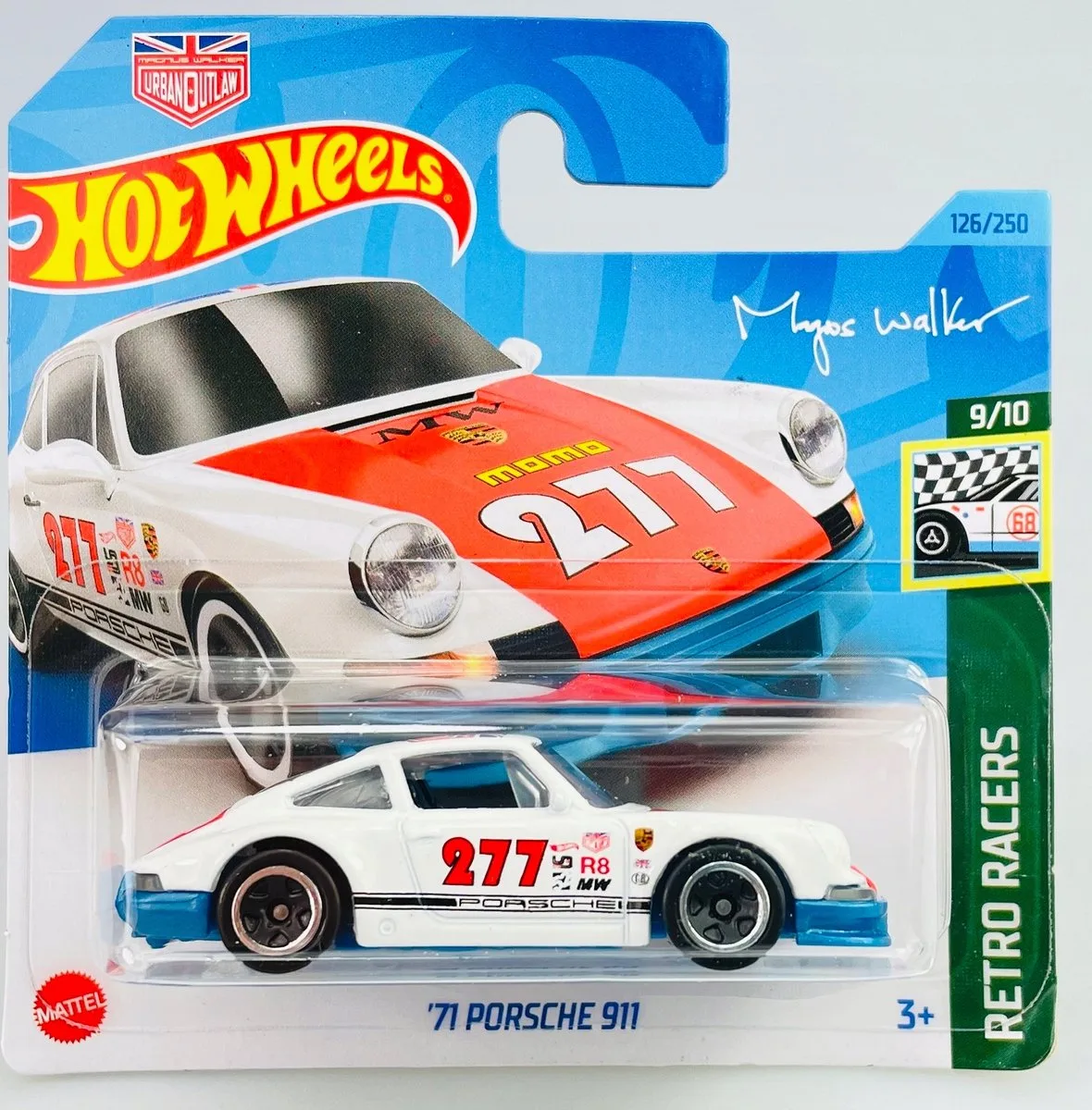 '71 Porsche 911 HKH06 - Nachtbranders Collectie van Hot Wheels in Rood – productfoto