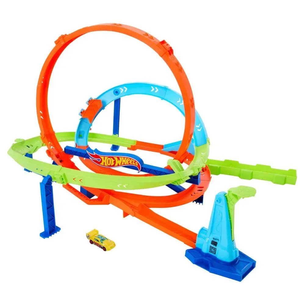 Circuit De Voiture Jouet Action Avec Boucle Extrême Cyclone de Hot Wheels – photo du produit