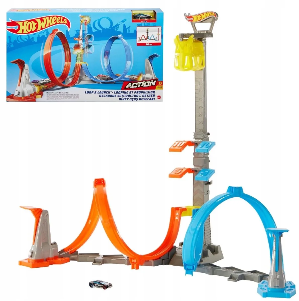 Action - Loop & Lanceer Speelset Racebaan von Hot Wheels in Mehrfarbig – Produktfoto