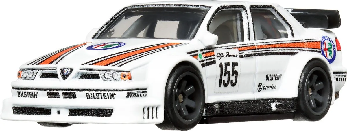 Alfa Romeo 155 V6 Ti HKC48, Racewagen, 3 jaar, Metaal, Kunststof, Zwart, Blauw, Rood, Wit by Hot Wheels in Black, Blue, Red, White – product photo