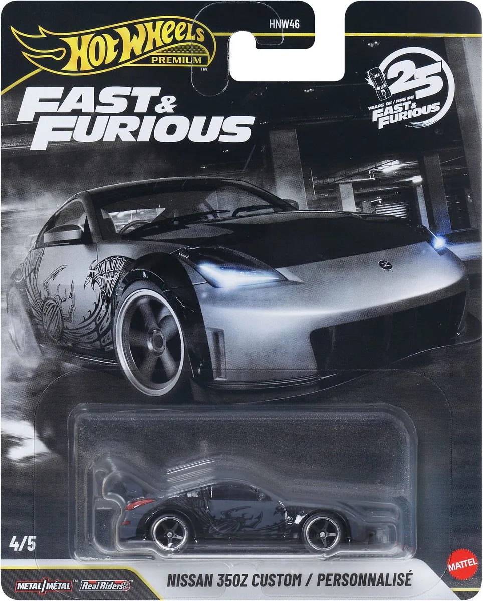 Auto's, Premium Fast & Furious auto voor volwassen verzamelaars fra Hot Wheels i Flerfarvet – produktbillede