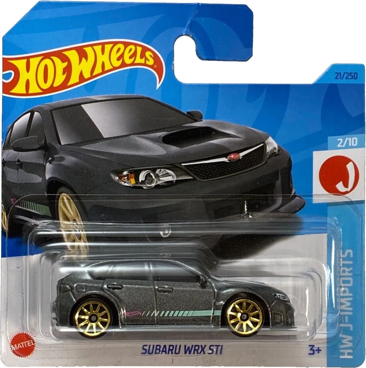 Auto Subaru WRX STI - 7 cm - Die Cast van Hot Wheels in Meerkleurig – productfoto