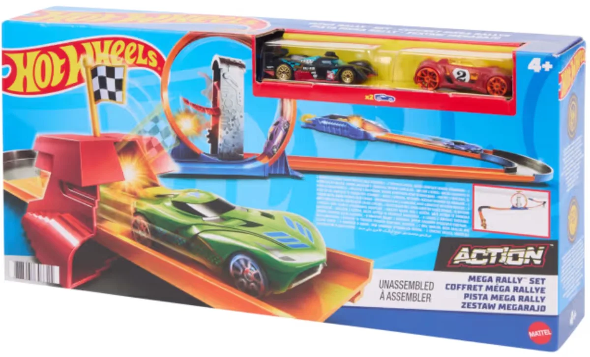 autoracebaan 19,5 x 40 x 7 cm -Met 2 racebanen by Hot Wheels in Multicolour – product photo