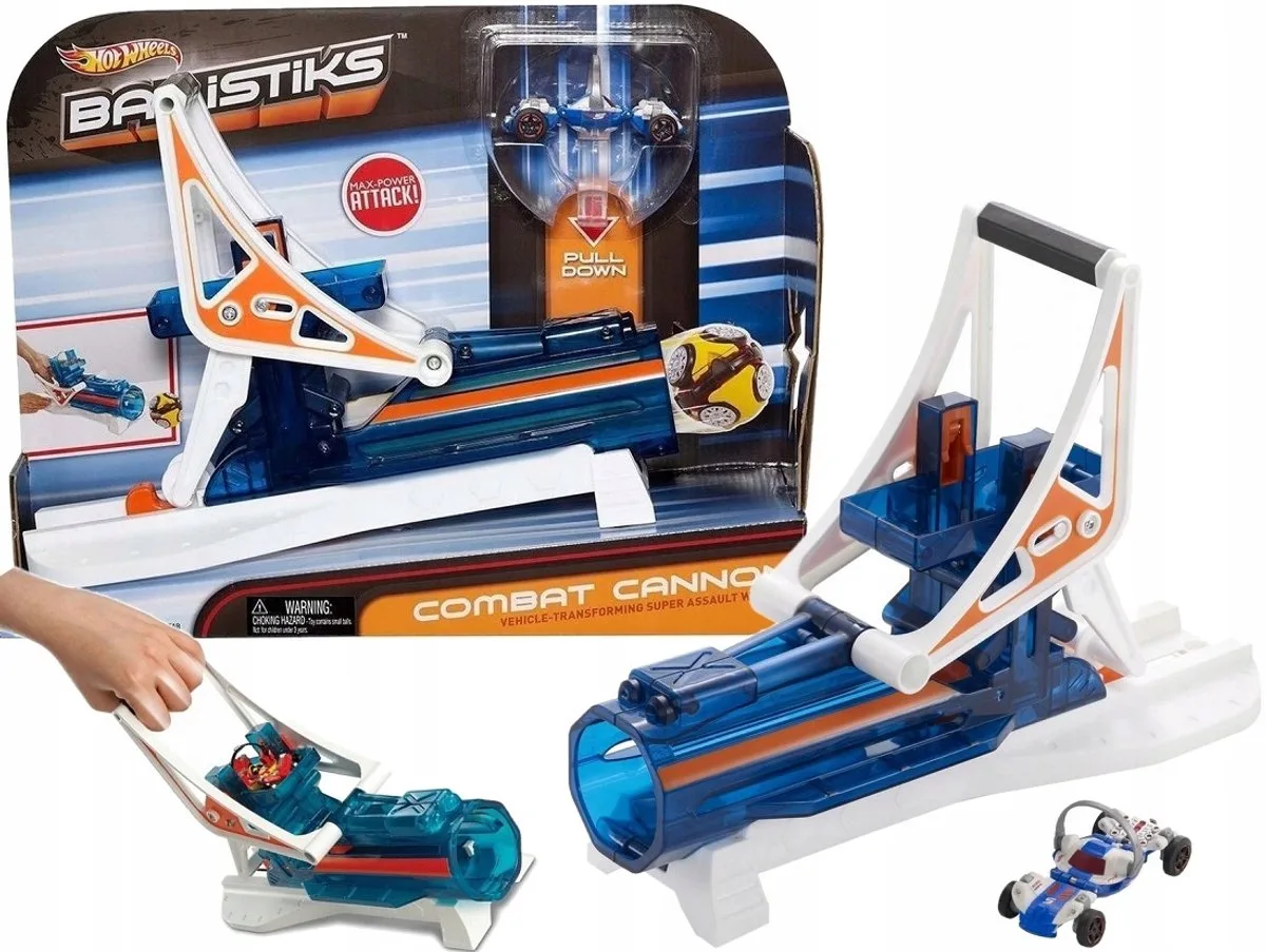 Ballistiks Lanceerder - Autokogel Speelset de Hot Wheels en Bleu – photo du produit