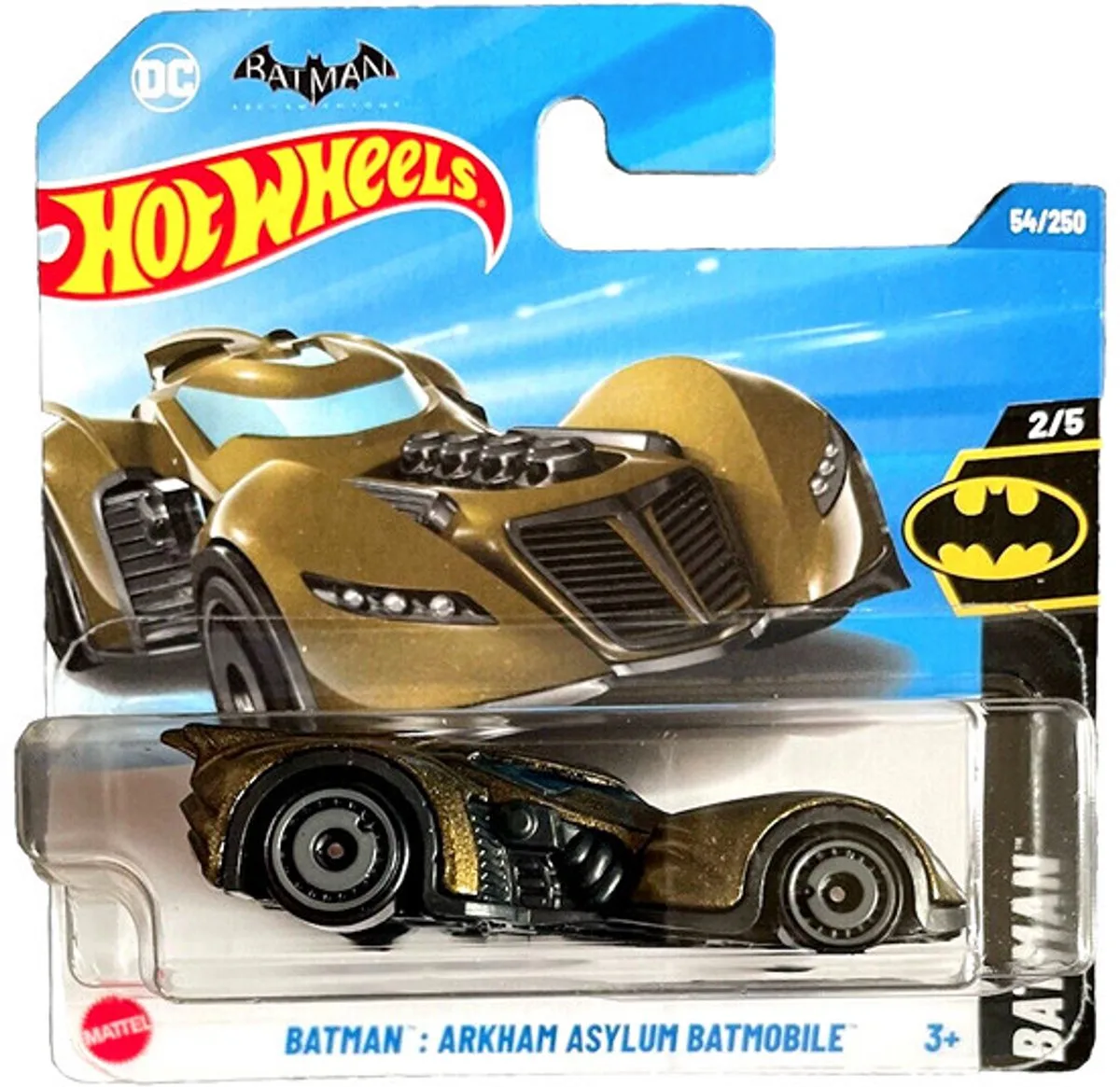 BATMAN ARKHAM ASYLUM BATMOBILE 54/250 HW BATMAN 2/5 fra Hot Wheels i Black green – produktbillede