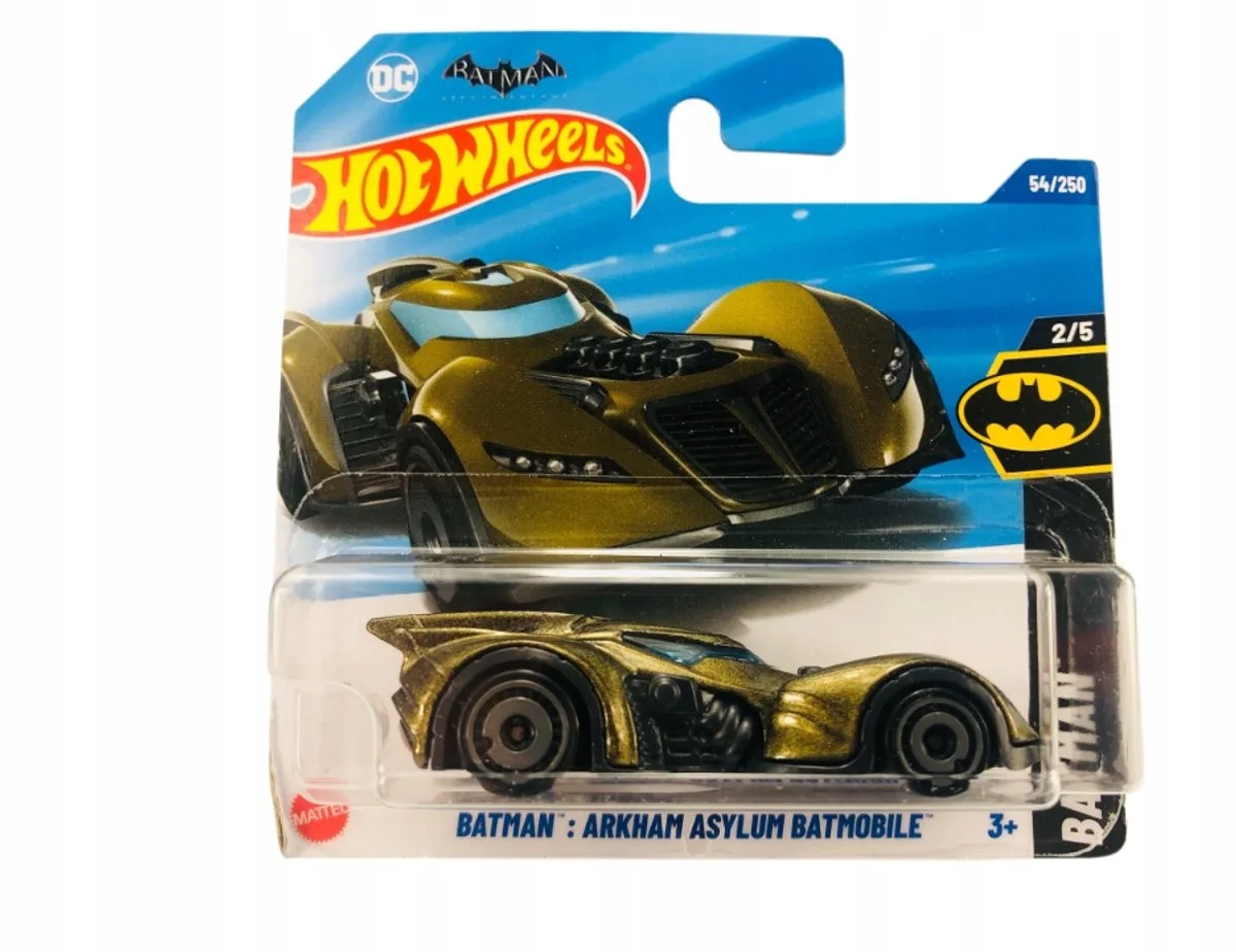 Batman Arkham Asylum Batmobile HYX04 1:64 fra Hot Wheels i Guld – produktbillede
