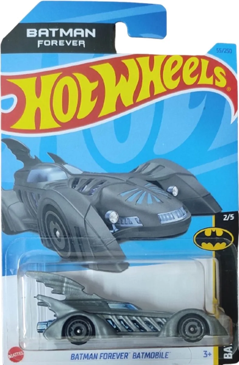 Batman Forever Batmobile - Schaal 1:64 - Voertuig - 7 cm by Hot Wheels in Grey batman – product photo