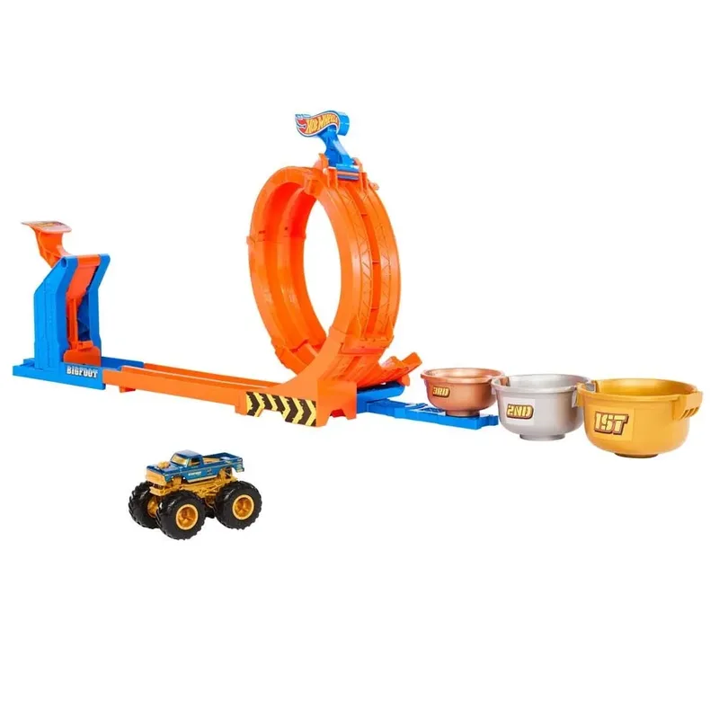 Bigfoot Challenge Trophy Autobaan von Hot Wheels – Produktfoto