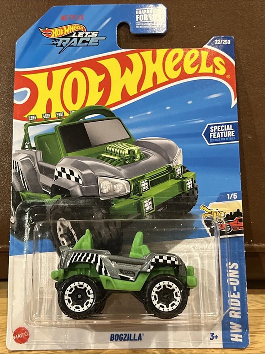 BOGZILLA GREEN SILBER 22/250 HW RIDE-ONS 1/5 1:64 von Hot Wheels in Green silver – Produktfoto