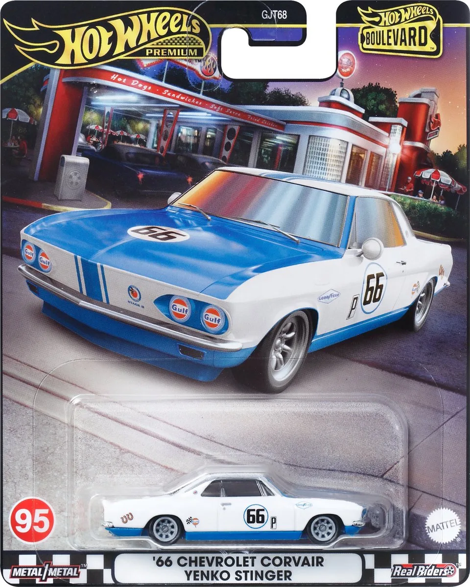 Boulevard HRT69 speelgoedvoertuig från Hot Wheels i Blå, Vit – produktbild