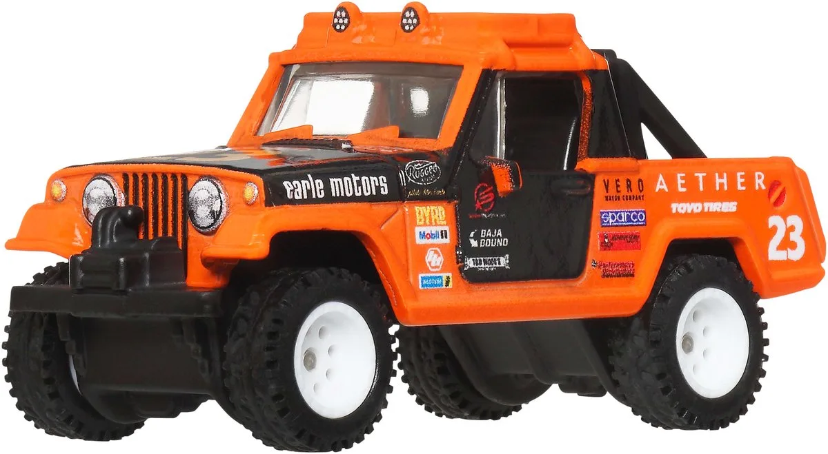 Boulevard Voertuig, 1 Premium Auto, Schaal 1:64, Speelgoed voor Verzamelaars van Hot Wheels in Oranje – productfoto