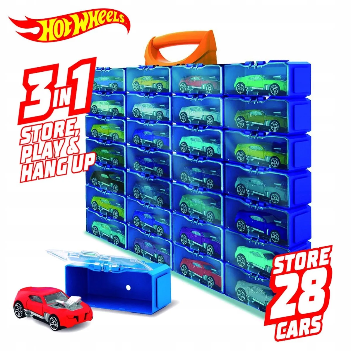 Car Case Auto koffer 28 stuks von Hot Wheels – Produktfoto