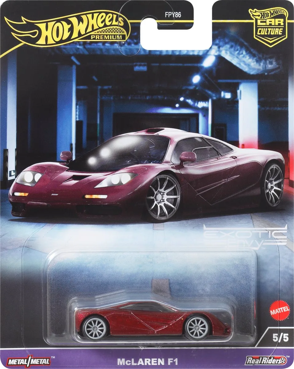 Car Culture McLaren F1 HCK77 de Hot Wheels en Rouge – photo du produit