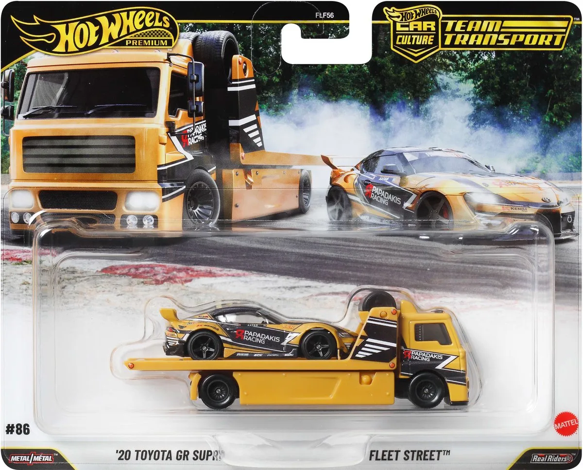 Car Culture: Team Transport JHX87 speelgoedvoertuig van Hot Wheels in Meerkleurig – productfoto