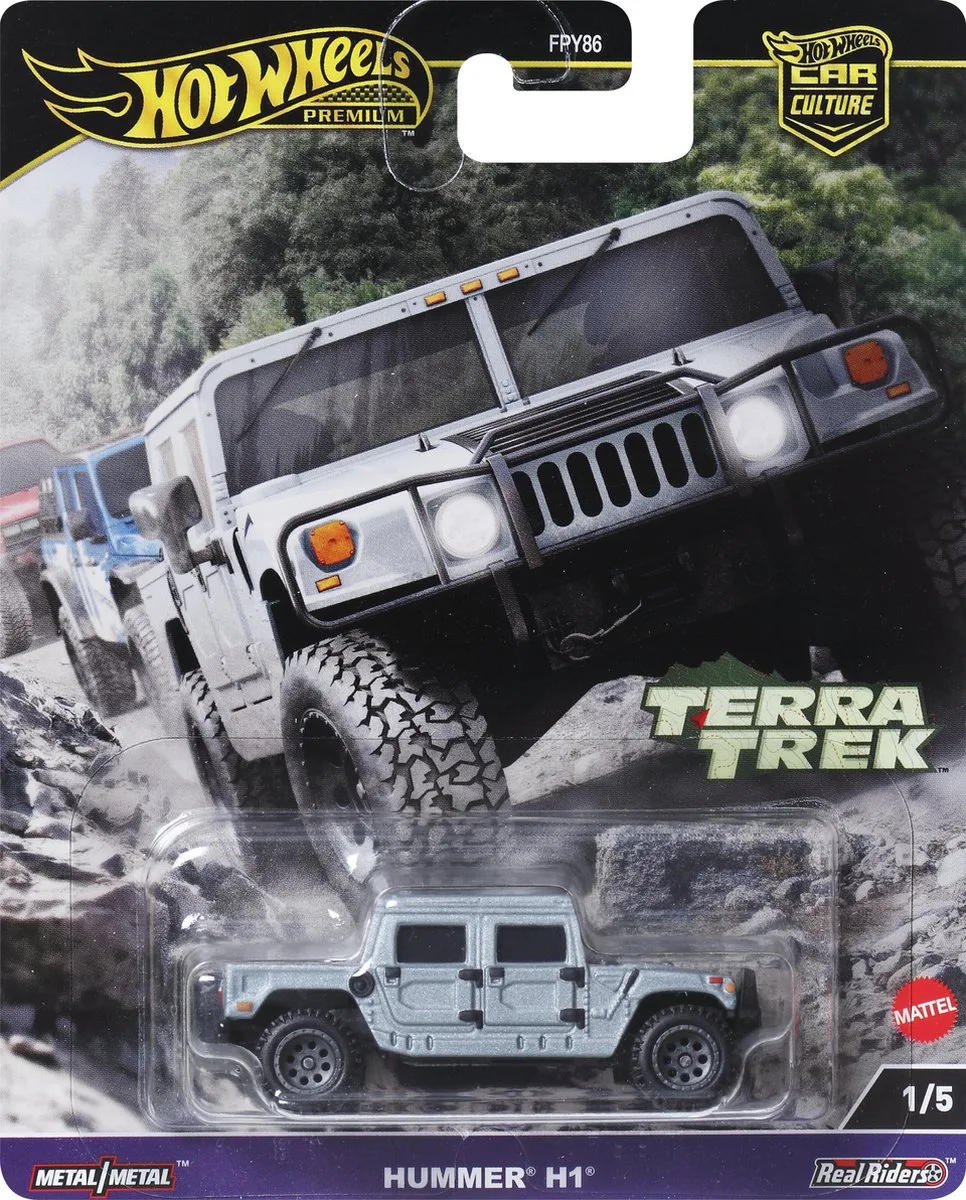 Car Culture Terra Trek Hummer H1 by Hot Wheels in Grey – product photo