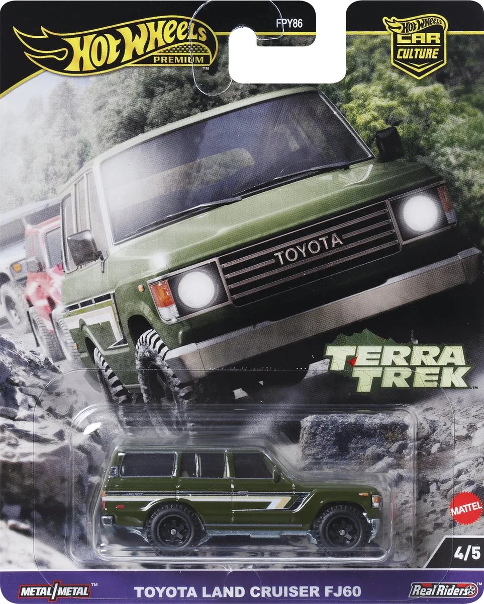Car Culture Terra Trek Toyota Land Cruiser FJ60 by Hot Wheels in Green – product photo