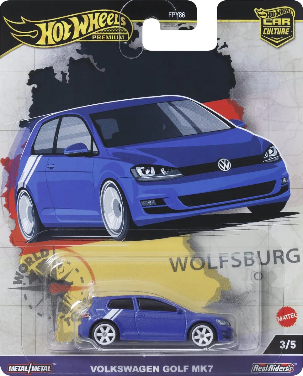 Car Culture Volkswagen Golf MK7 by Hot Wheels in Blue – product photo