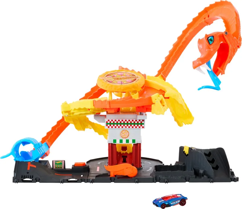 City Cobra Slam Pizza Attack - Racebaan by Hot Wheels in Multicolour – product photo