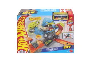 City Gorilla Aanval speelset en speelgoedauto van Hot Wheels in Meerkleurig – productfoto 5 van 5