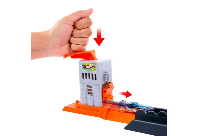 City Gorilla Aanval speelset en speelgoedauto van Hot Wheels in Meerkleurig – productfoto 4 van 5