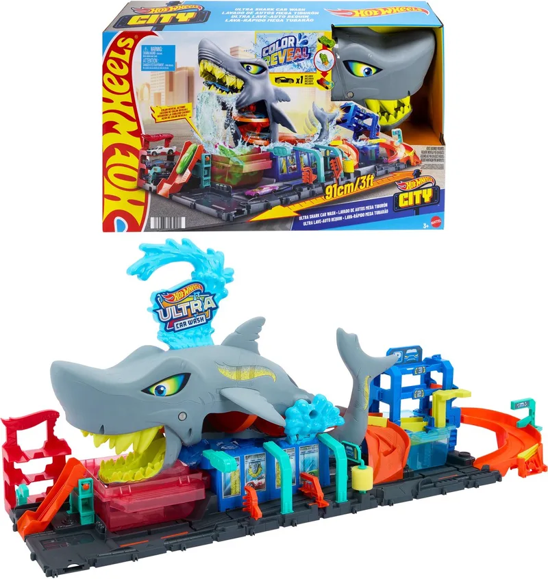 City Ultra Shark Biltvätt von Hot Wheels in Mehrfarbig – Produktfoto