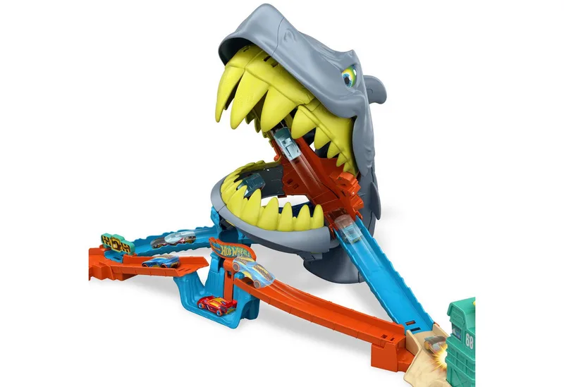 City Haaienstrand speelset en metalen speelgoedauto by Hot Wheels in Multicolour – product photo 3 of 5