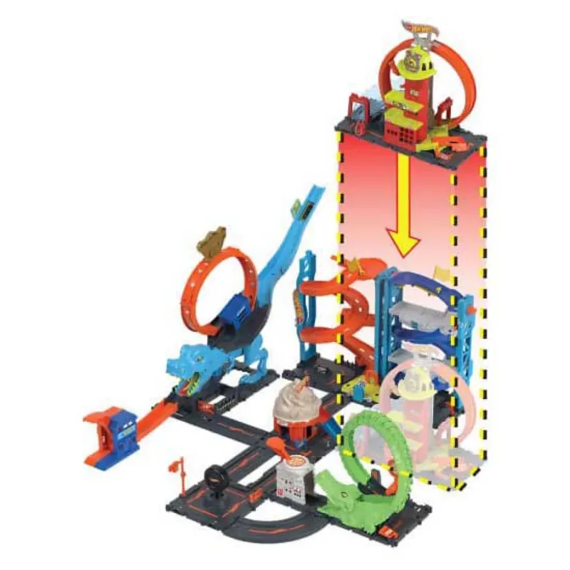 City Super Fire Station - Speelfigurenset von Hot Wheels in Mehrfarbig – Produktfoto 5 von 6