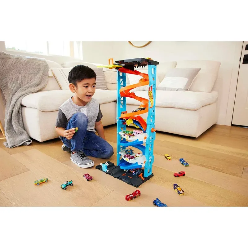 City Transformerende Racetoren - Racebaan van Hot Wheels in Meerkleurig – productfoto 2 van 6