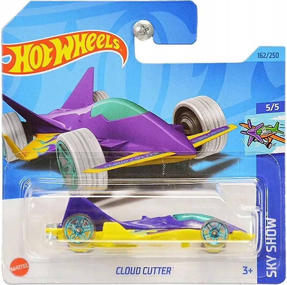 CLOUD CUTTER162/250 PURPER YELLOW 1:64 HW SKY SHOW 5/5 de Hot Wheels en Jaune, Purper – photo du produit