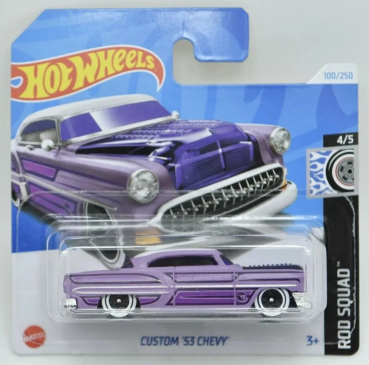 CUSTOM '53 CHEVY PURPLE 100/250 (1:64) HW ROD SQUAD 4/5 de Hot Wheels en Purper – photo du produit