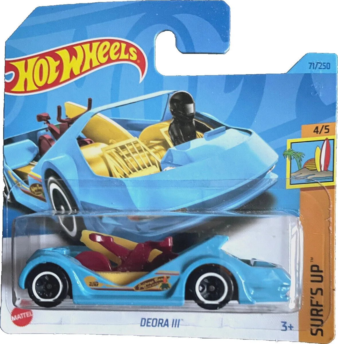 DEORA III BLEU 71/250 1:64 SURF'S UP 4/5 de Hot Wheels en Blue white – photo du produit