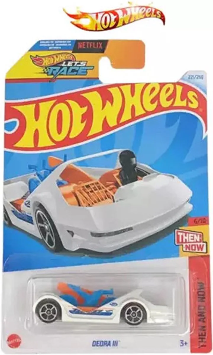 DEORA III WHITE/BLUE 221/250 1:64 HW THEN AND NOW 6/10 de Hot Wheels en White bleu – photo du produit