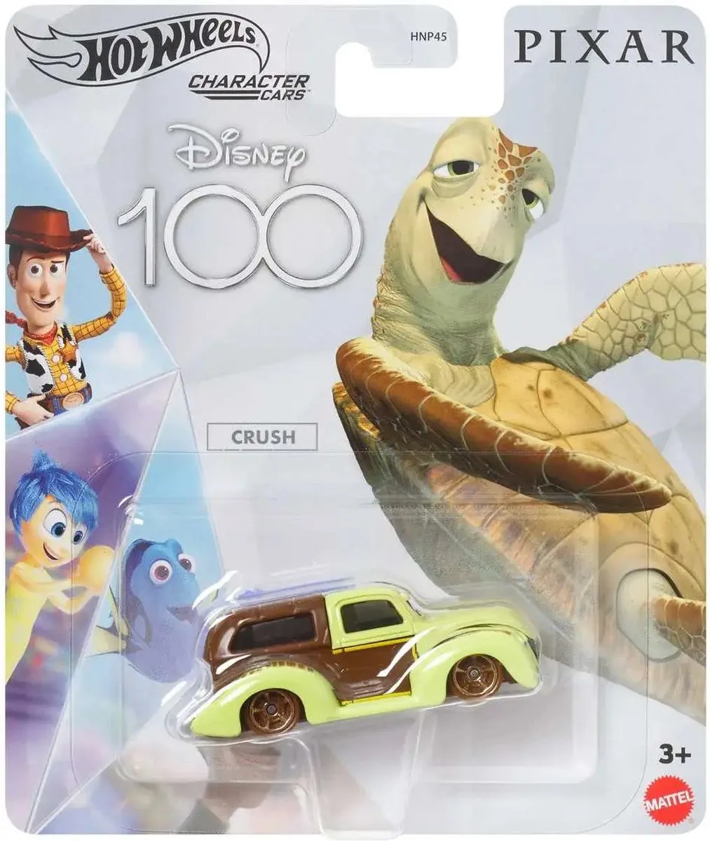 Disney 100 Years - Nemo: Crush från Hot Wheels i Brun – produktbild