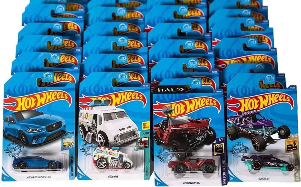 DRX Vijf stuks Iconische Hot WheelsCollector’s Set 2018 tot heden - Limited Edition - Beperkte oplage - samengesteld door kenners. von Hot Wheels – Produktfoto