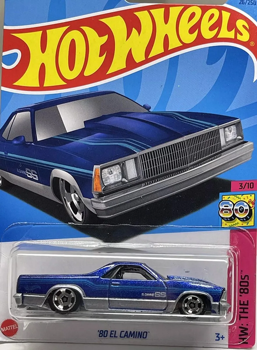 El Camino 68 cm - Schaal 1:64 van Hot Wheels in Groen – productfoto