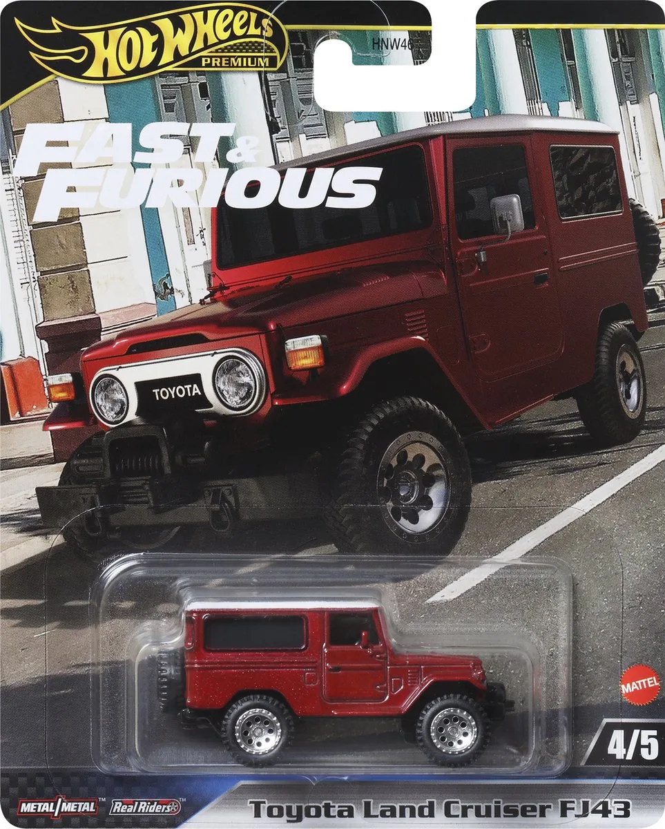 Fast and Furious Toyota Land Cruiser FJ43 fra Hot Wheels i Bordeaux Rood – produktbillede